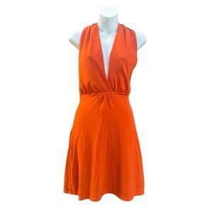 Bacardi Mango Fusion Orange Halter Mini Dress
